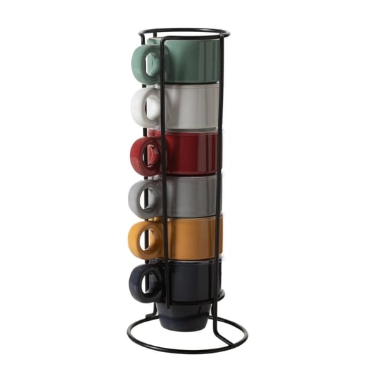 Mudo Home Multicolor Seramik Espresso Fi̇ncani 6 Li