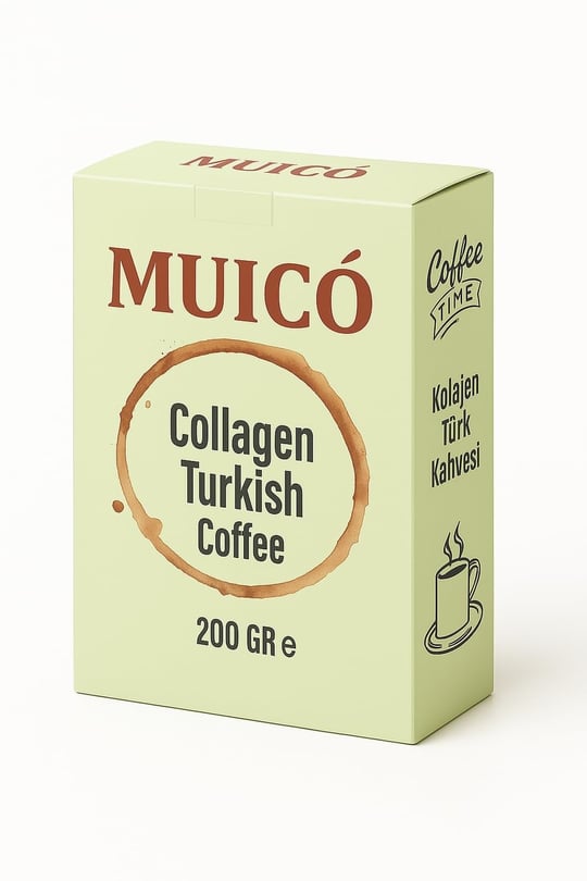 Muico Geleneksel Öğütülmüş Kolajen Türk Kahvesi– Kolajen Peptit & Hindiba Ekstraktlı 200 gr