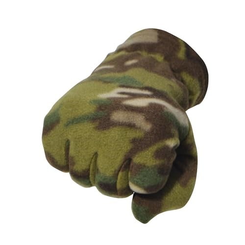 Multicam Kamuflaj Desenli Termal Kışlık Polar Eldiven