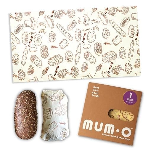 MUM.O Dev Boy (1 Adet) - Tekrar Kullanılabilen Balmumlu Yiyecek Saklama Kumaşı