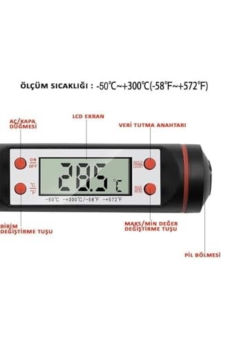 Mum Yapımı için Dijital Termometre