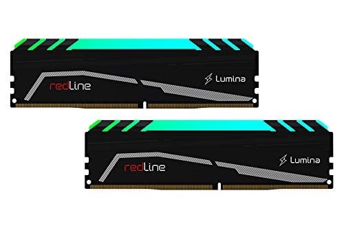 Mushkin REDLINE Lumina - DDR4 RGB Oyun DRAM - 16GB (2x8GB) UDIMM Bellek Kiti - 3200MHz (PC4-25600) CL-16-288-pin 1.35V Masaüstü RAM - XMP Hazır - LED Soğutucu - (MLA4C320GJJM8GX2)