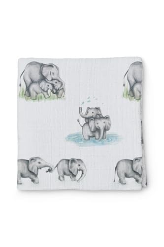 Müslin Bebek Örtüsü - Les Êlêphants 100x100 cm MUSLIN-LEL-100100