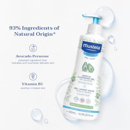 Mustela Mustela Normal Ciltler için Yenidoğan Şampuanı 500 ml 1 Paket