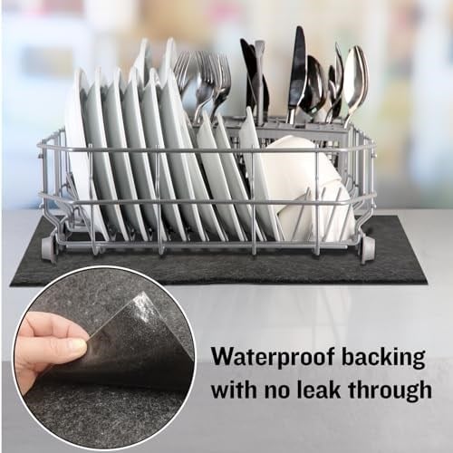 Mutfak Dolabı için Lavabo Altında FlashDry Mat Astar - Su Geçirmez, Kaymaz, Yapışmaz, Yüksek Emici, Makinede Yıkanabilir, Dayanıklı Tasarım, Sızıntılara ve Dökülmelere Karşı Korur, 24