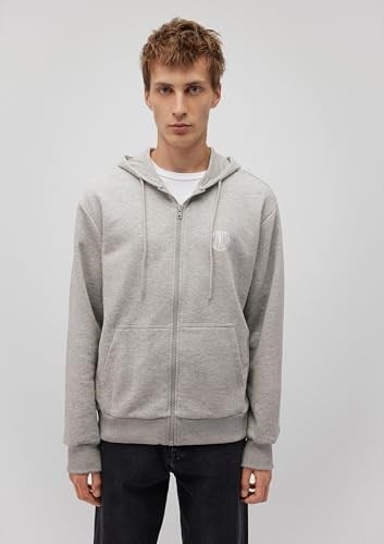MVJNS Logo Baskılı Fermuarlı Kapüşonlu Gri Sweatshirt 0S10193-80196