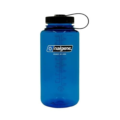Nalgene 078701_Sustain_Geniş Ağız_İçecek Şişesi_1_Litre, Mavi