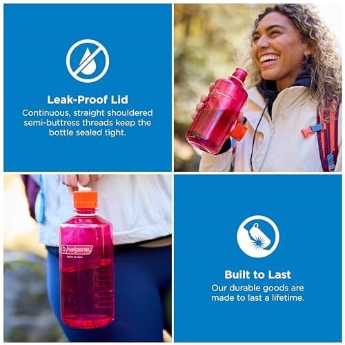 Nalgene EH Sustain içecek şişesi, gri, 1 l - Seçenekler: 0.9 Liters, 1 L, 1 Liters