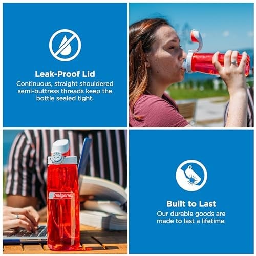 Nalgene OTF Sustain Coral içecek şişesi, 0,65 l