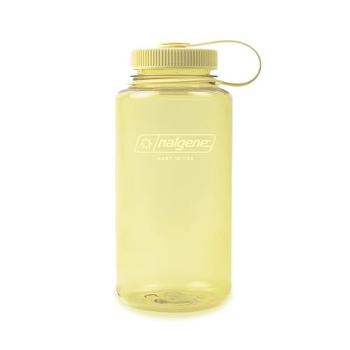 Nalgene Sustain Tritan BPA içermeyen su şişesi,%50 plastik atıktan, 900 ml, geniş ağızlı, tereyağı