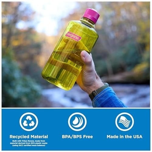 Nalgene Üniseks Gençlik EH Sustain Şişesi, Şeffaf, 1 Litre