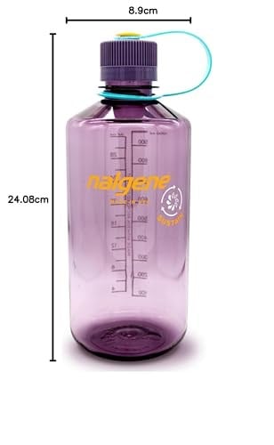Nalgene Üniseks – Yetişkin EH Sustain içecek şişesi, patlıcan, 1 l - Seçenekler: Tek kişilik, Şişe