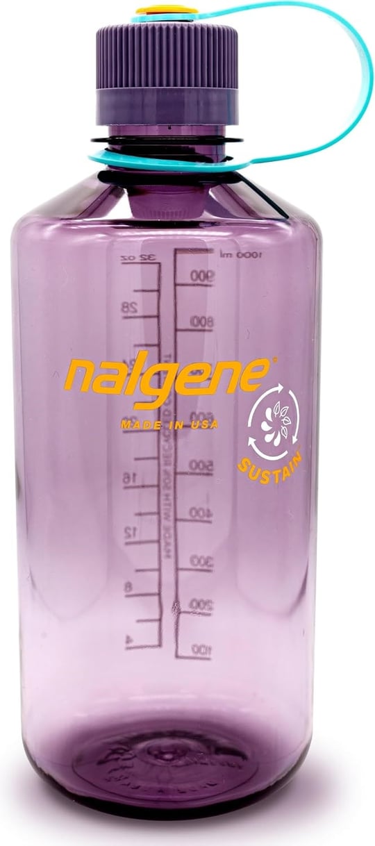 Nalgene Üniseks – Yetişkin EH Sustain içecek şişesi, patlıcan, 1 l - Seçenekler: Tek kişilik, Şişe