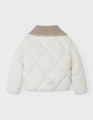 Name it Nkfmelbourne Unisex Çocuk Şişme Mont, Ekru, 8 Yaş