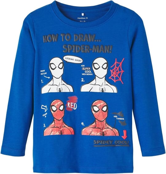 Name It NMMSEPP SPIDERMAN LS TOP MAR Tişört Erkek çocuk