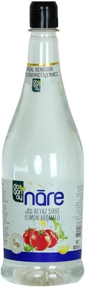Nare Beyaz Sirke Limon Aromalı 1000 ML - Doğal Rengidir Renklendirici İçermez