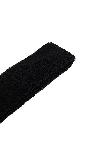 NASYA Siyah sporcu saç bandı ter bandı bandana headband Siyah