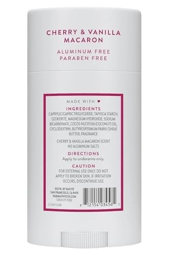 Native Cherry & Vanilla Macaron Alüminyumsuz Stick Deodorant 75Gr