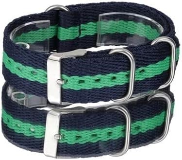 Nato Saat Kordonu - Cobra Kayışı - N32NYLK - 20mm 22mm 24mm Uyumlu Tekstil Örme - Kadın Erkek Çok Renkli