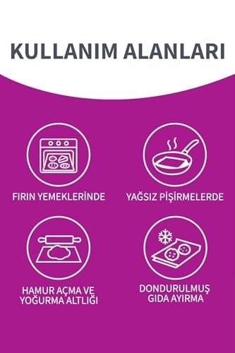 Natura 3 Adet Ağartılmamış Organik Hazır Kesilmiş Pişirme Kağıdı 10lu