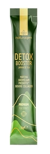 Naturagen Detox Booster Japanese Tea Matcha Çayı 20 Adet | Matcha + Bromelain + Prebiyotik | Hidrolize Kolajen