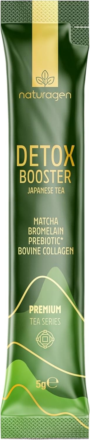 Naturagen Detox Booster Japanese Tea Matcha Çayı 20 Adet | Matcha + Bromelain + Prebiyotik | Hidrolize Kolajen
