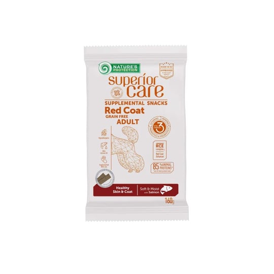 Nature’s Protection Superior Care Kızıl Tüylü Köpekler İçin Somonlu Deri & Tüy Sağlığı Destekli Köpek Ödülü 160g