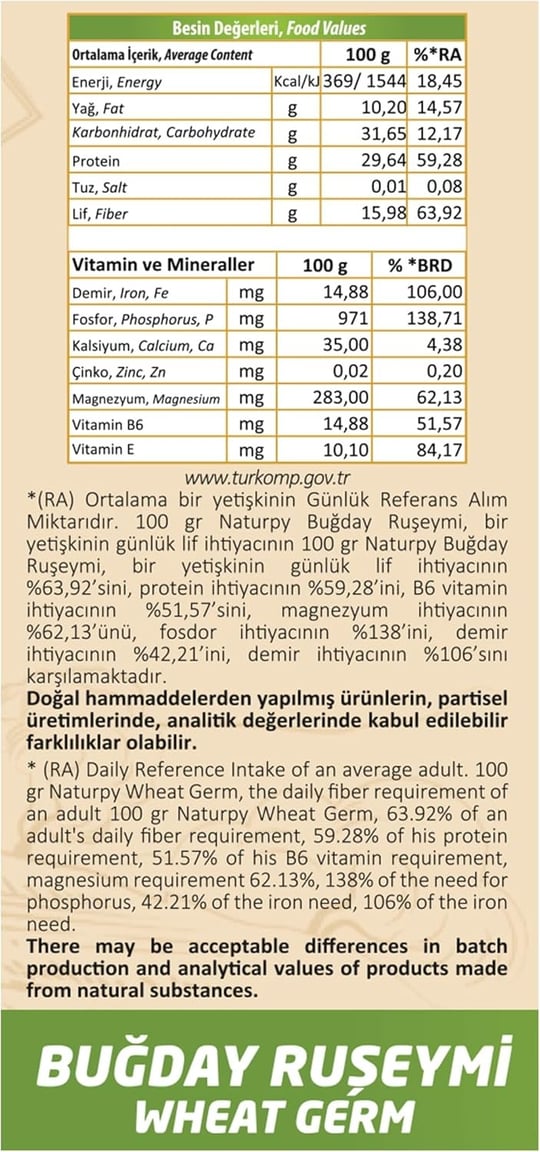 Naturpy Doğal Buğday Ruşeymi 300 Gr
