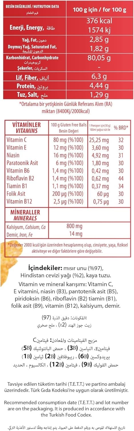 Naturpy Glutensiz Mısır Gevreği Corn Flakes