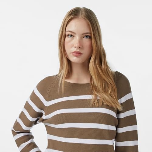 Nautica Kadın Kahverengi Regular Fit Kazak - Bedenler: XS, S