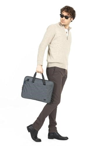 Necati Çanta Macbook Organizer Laptop Evrak Çantası 15.6 & 16 Inç Gri