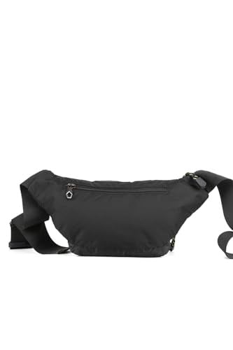 Necati Çanta Sürdürülebilir Şıklık:Çok Gözlü Su Geçirmez Bel Çantası Siyah
