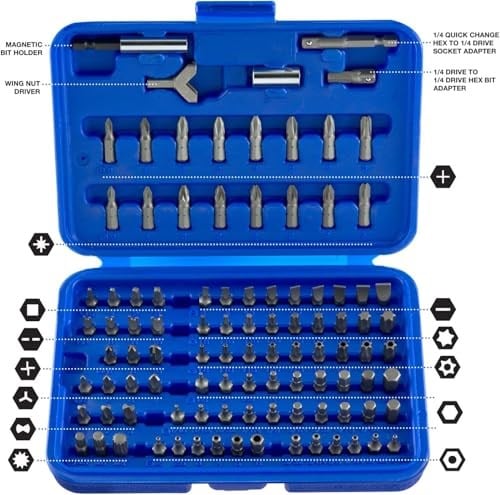 Neiko® 10048 güvenlik bit-Set, krom-vanadyum-çelik | 100 parça