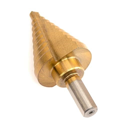 NEIKO 10194A Titanyum Kademeli Matkap Ucu, Yüksek Hızlı Alaşımlı Çelik, Ahşap ve Metal İçin Delik Genişletici, 0.6-3.5 cm Arası 10 Kademeli Boyut