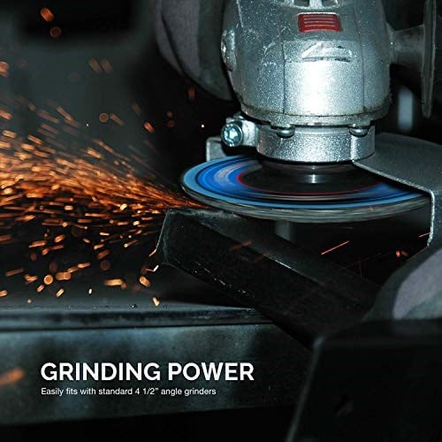 NEIKO 11256A 10 Paket Jumbo Zirkonya Flap Diskler Açı Öğütücü için 4-1/2, 80 Grit Flapper Tekerlek, Düz T27 Taşlama Tekerleği 4.5 inç Flap Disk, 7/8 