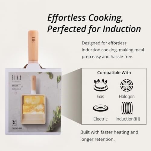 Neoflam Fika IH Induction Nonestick Kızartma Tavası Wok Tencere 5,9~11 inç/Kore Tencere Güveç Izgara Tavası (Yumurta Tavası 15 cm (5,9 inç))