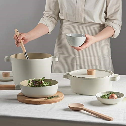 Neoflam Fika Tencere Bej 22 Cm