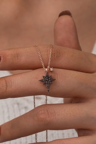 NEREZE 925 Ayar Minik Kutup Yıldızı Kolye Kadın Gümüş Kolye