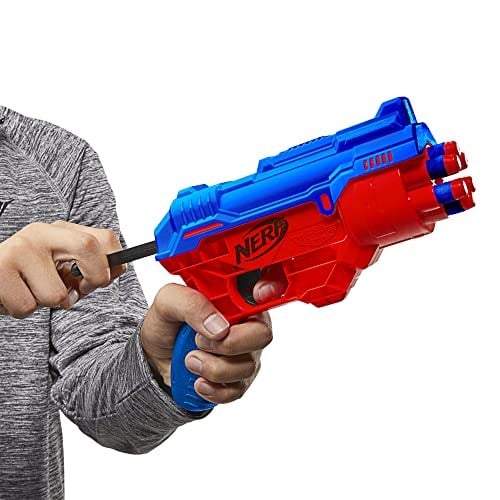 Nerf Alpha Strike Boa RC-6 Dart Blaster 6 Dart Döner Tamburlu - Bir Sırada 6 Dart - 6 Resmi Nerf Elite Dart içerir, Çok Renkli - Seçenekler: Modern, Büyük Kedi DB-2, FANG, SLINGER
