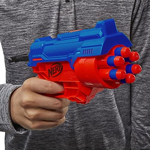 Nerf Alpha Strike Boa RC-6 Dart Blaster 6 Dart Döner Tamburlu - Bir Sırada 6 Dart - 6 Resmi Nerf Elite Dart içerir, Çok Renkli - Seçenekler: Modern, Büyük Kedi DB-2, FANG, SLINGER