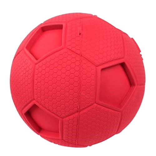 Nerf Dog İnteraktif Squeaker ile Futbol Topu Köpek Oyuncağı, Hafif, Dayanıklı ve Suya Dayanıklı, 10 cm, Orta/Büyük Irklar için, Tek Birim, Kırmı - Seçenekler: 2.5inches, 2.5inches (2 paketi), 4-inches