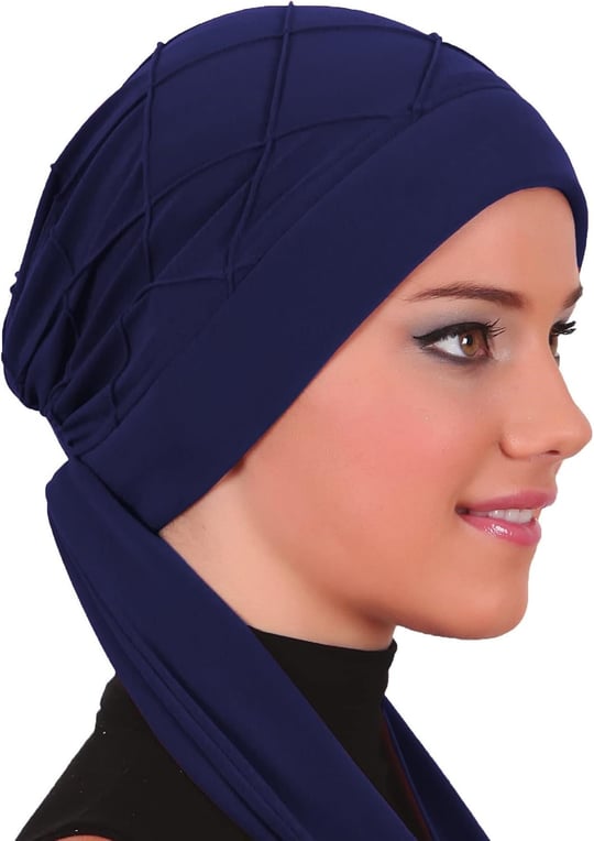 NERVÜRLÜ BAĞLAMA HAZIR TÜRBAN TESETTÜR BONE