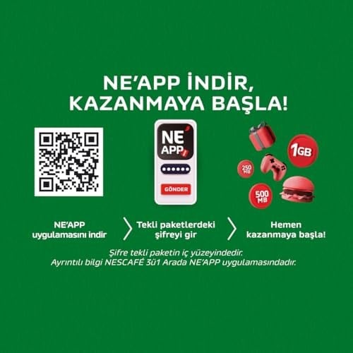 NESCAFÉ Fındık Aromalı Beyazlatıcılı Çözünebilir Kahve Karışımı, 10x17 g - Seçenekler: Extra, Fındıklı, Ice Kahve, Karamel Aromalı, Original...
