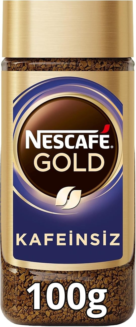 NESCAFÉ Gold Kafeinsiz Çözünebilir Kahve Cam, 100 g