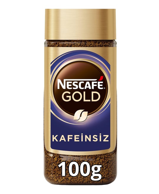 NESCAFÉ Gold Kafeinsiz Çözünebilir Kahve Cam, 100 g
