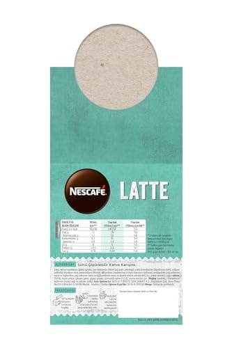 NESCAFÉ Latte Sütlü ve Köpüklü Çözünebilir Kahve Karışımı 14.5 g x 24 - Seçenekler: Cappuccino, Latte, Mocha, 14.5 Gram x 9 Adet...