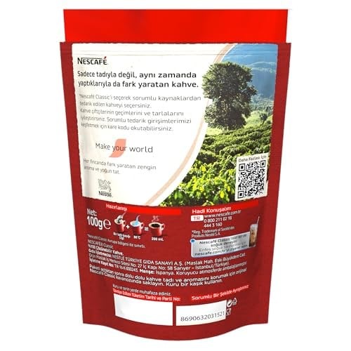 Nescafé Nescafe Classic Çözünebilir Kahve Ekopaket, 100 g