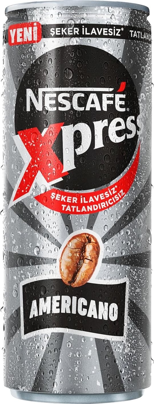 Nescafé Xpress Americano Şekersiz Soğuk Kahve 250 ml x 24