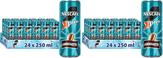 NESCAFÉ Xpress Kahveli Sütlü İçecek-Hindistan Cevizi ve Badem Aromalı 24 x 250 Ml