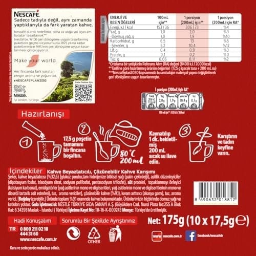 Nescafe 3ü1 Arada 10lu paket